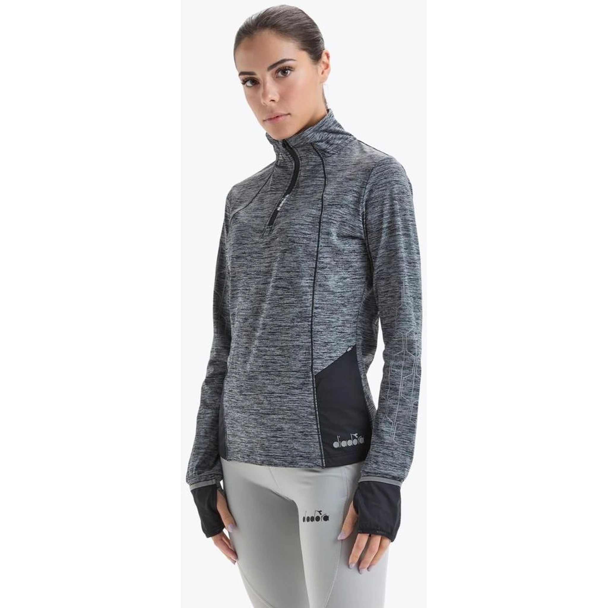 Black Polyester Sweatshirt