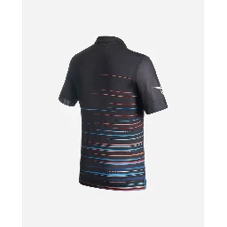 Black Polyester Polo Shirt