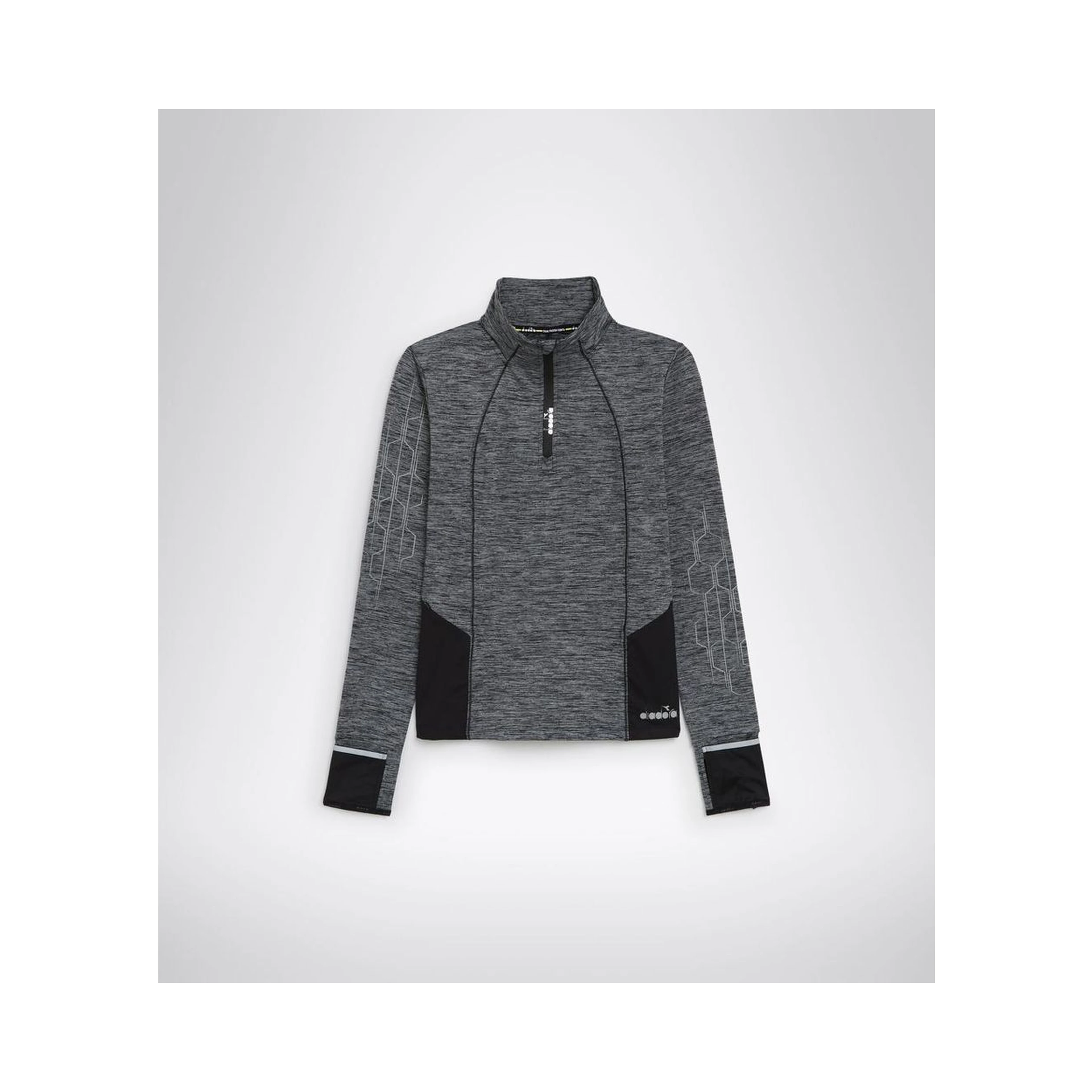 Black Polyester Sweatshirt