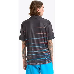 Black Polyester Polo Shirt