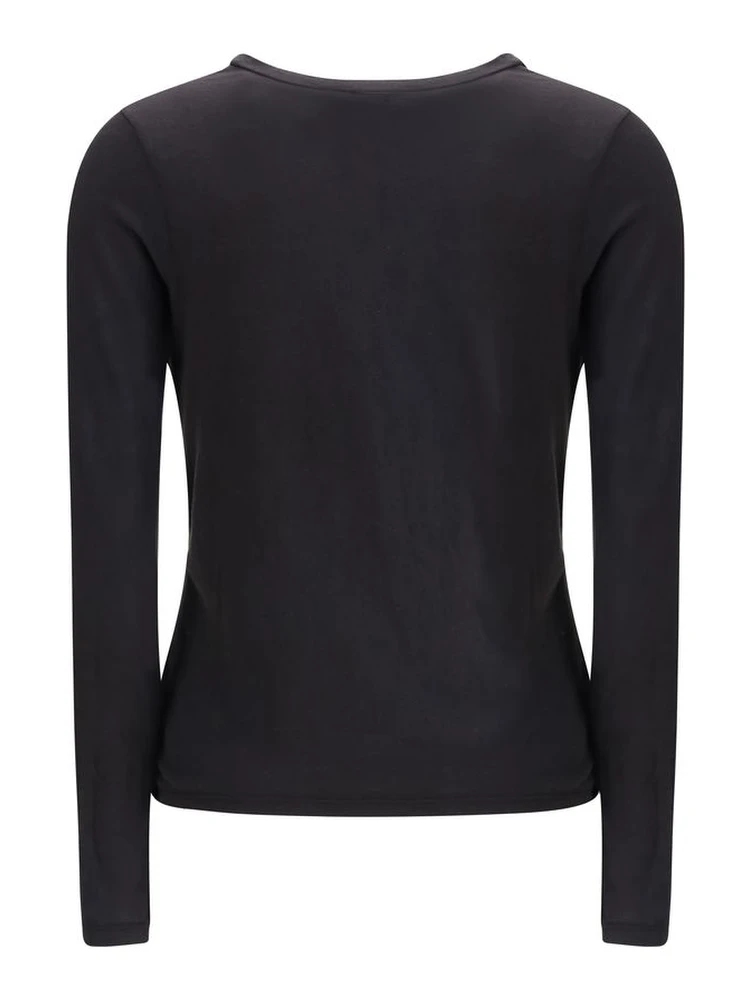 Black Cotton Long Sleeve T-Shirt alternative