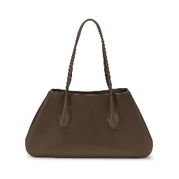 حقيبة كتف بوس توروس من جلد العجل البني