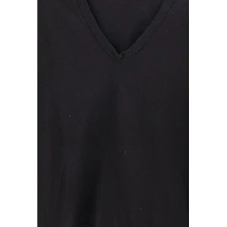 Black Cotton Long Sleeve T-Shirt