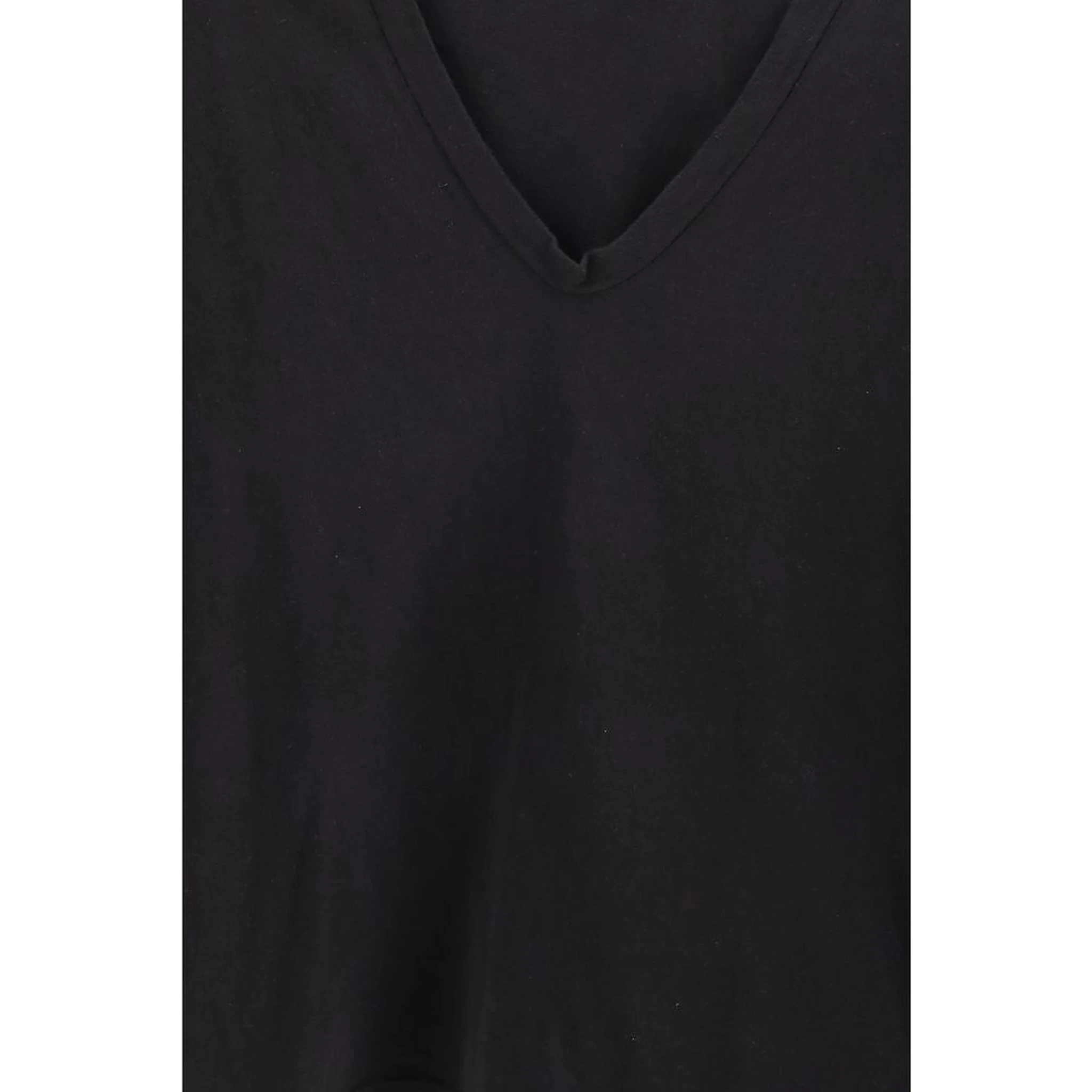 Black Cotton Long Sleeve T-Shirt