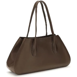 حقيبة كتف بوس توروس من جلد العجل البني