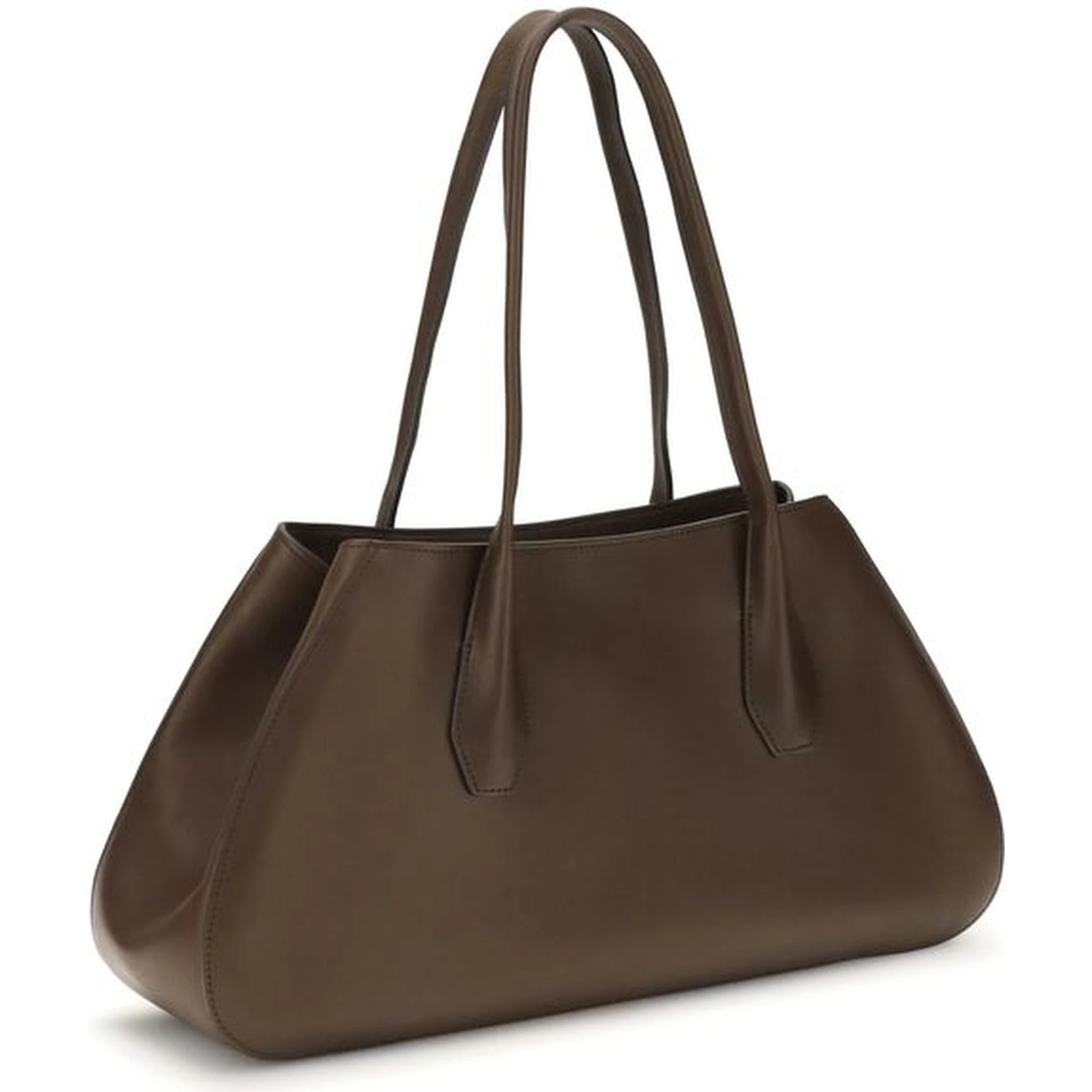 حقيبة كتف بوس توروس من جلد العجل البني