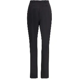 Black Polyester Skinny Pants