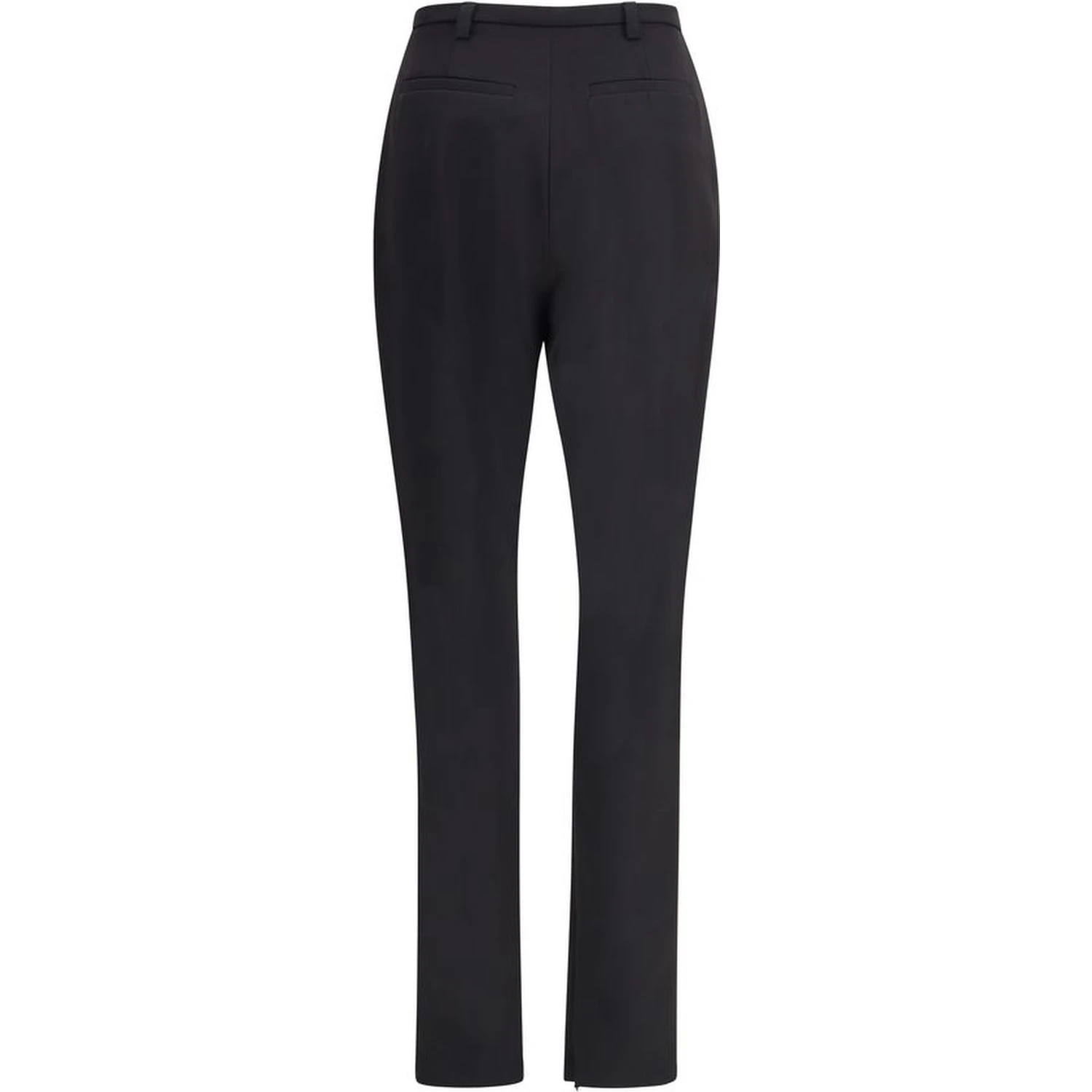 Black Polyester Skinny Pants