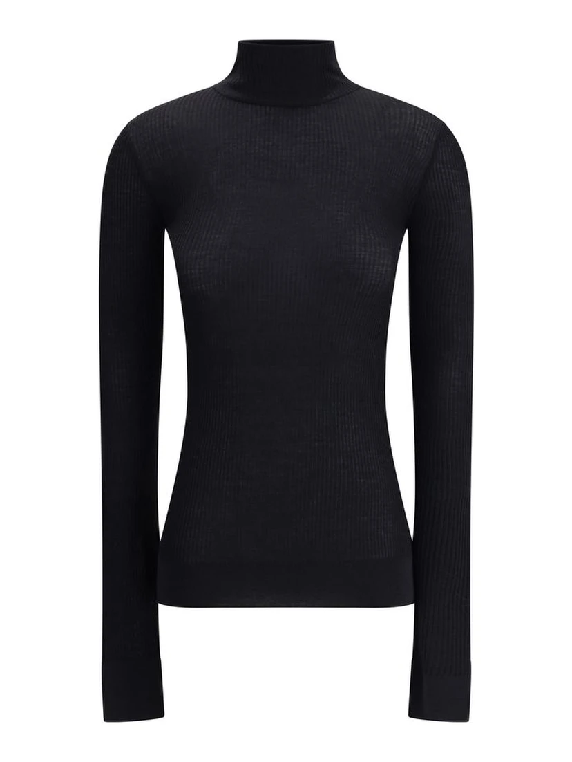 Black Wool Top