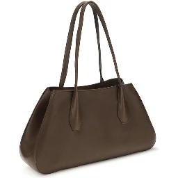 حقيبة كتف بوس توروس من جلد العجل البني