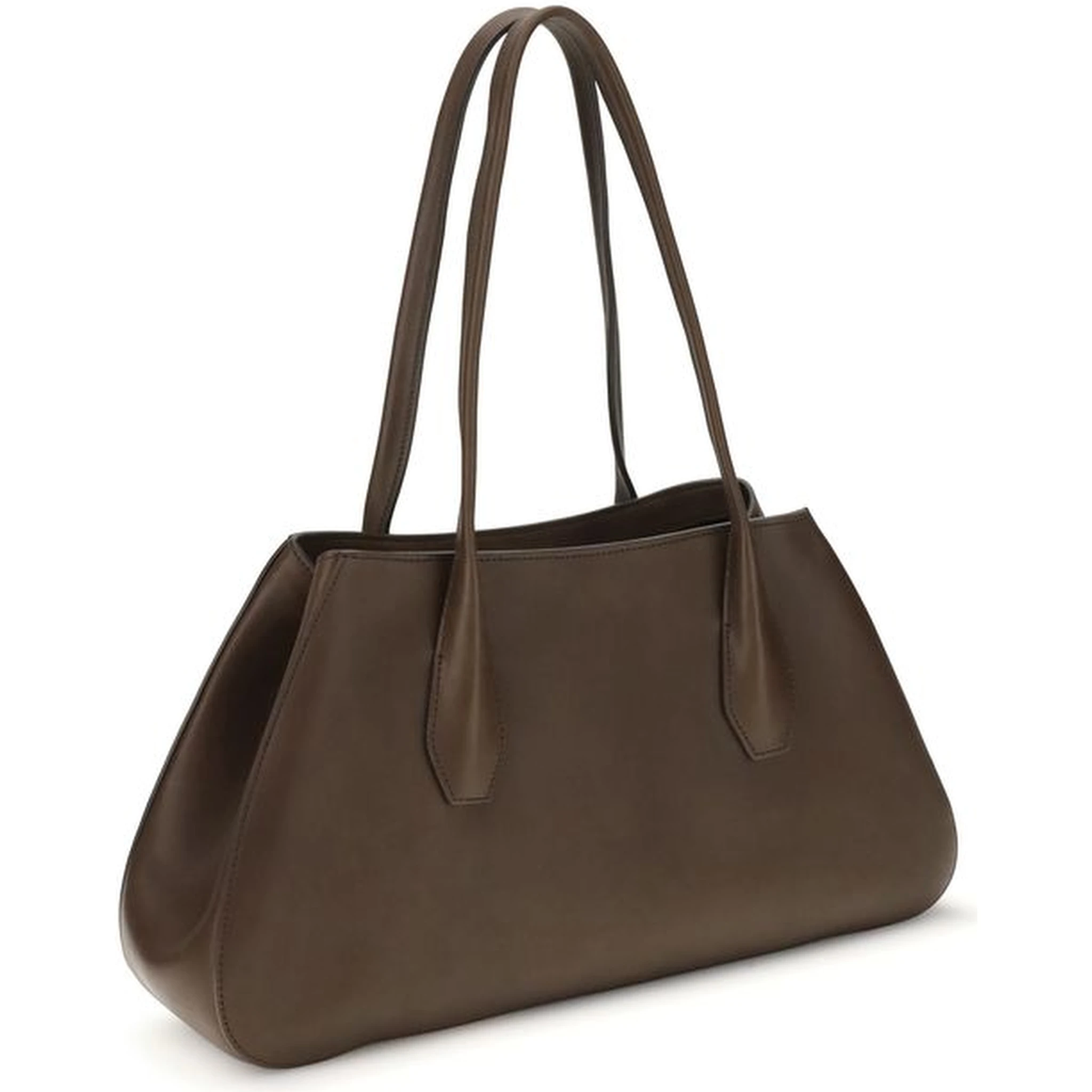 حقيبة كتف بوس توروس من جلد العجل البني