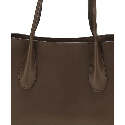 حقيبة كتف بوس توروس من جلد العجل البني