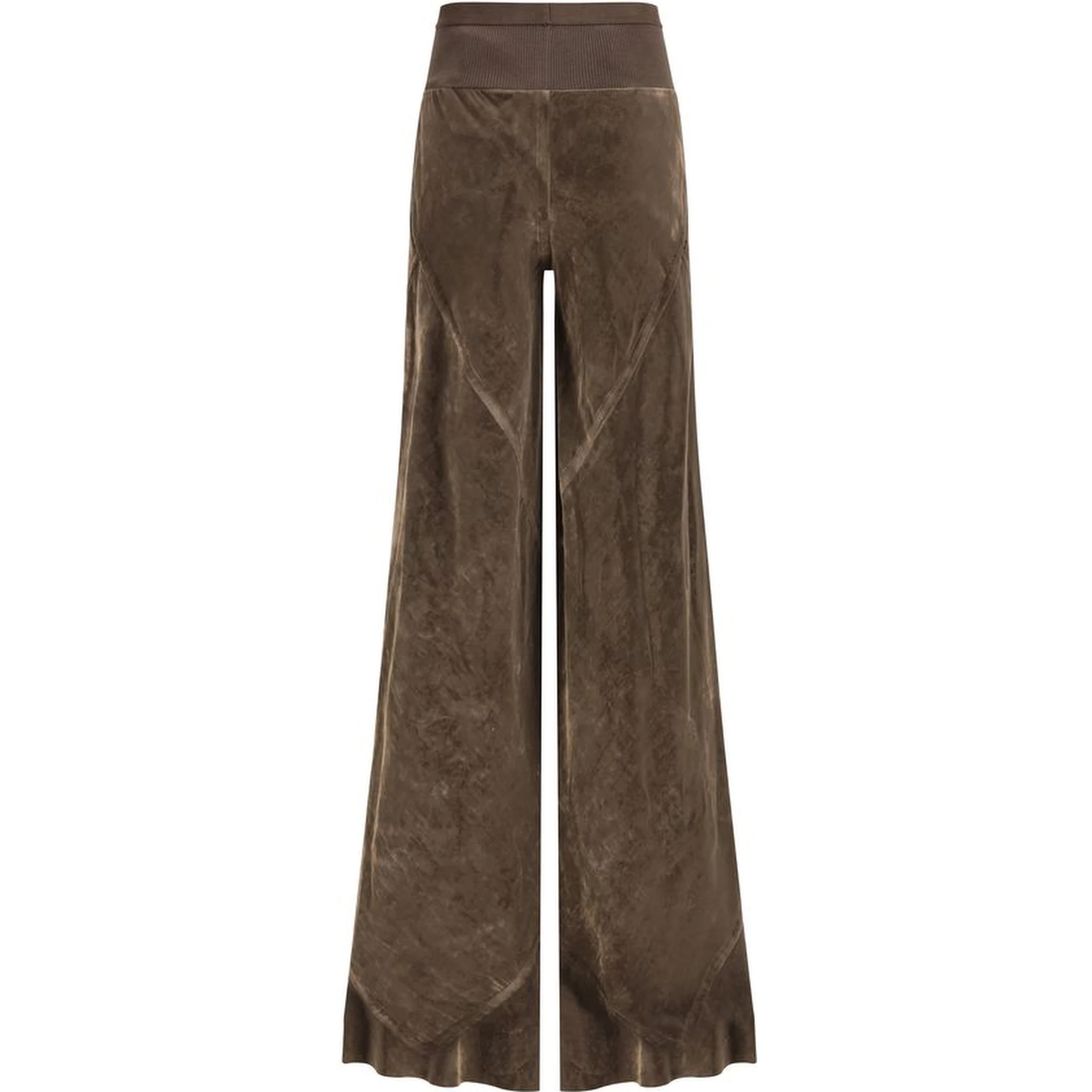 Brown Viscose Casual Pants