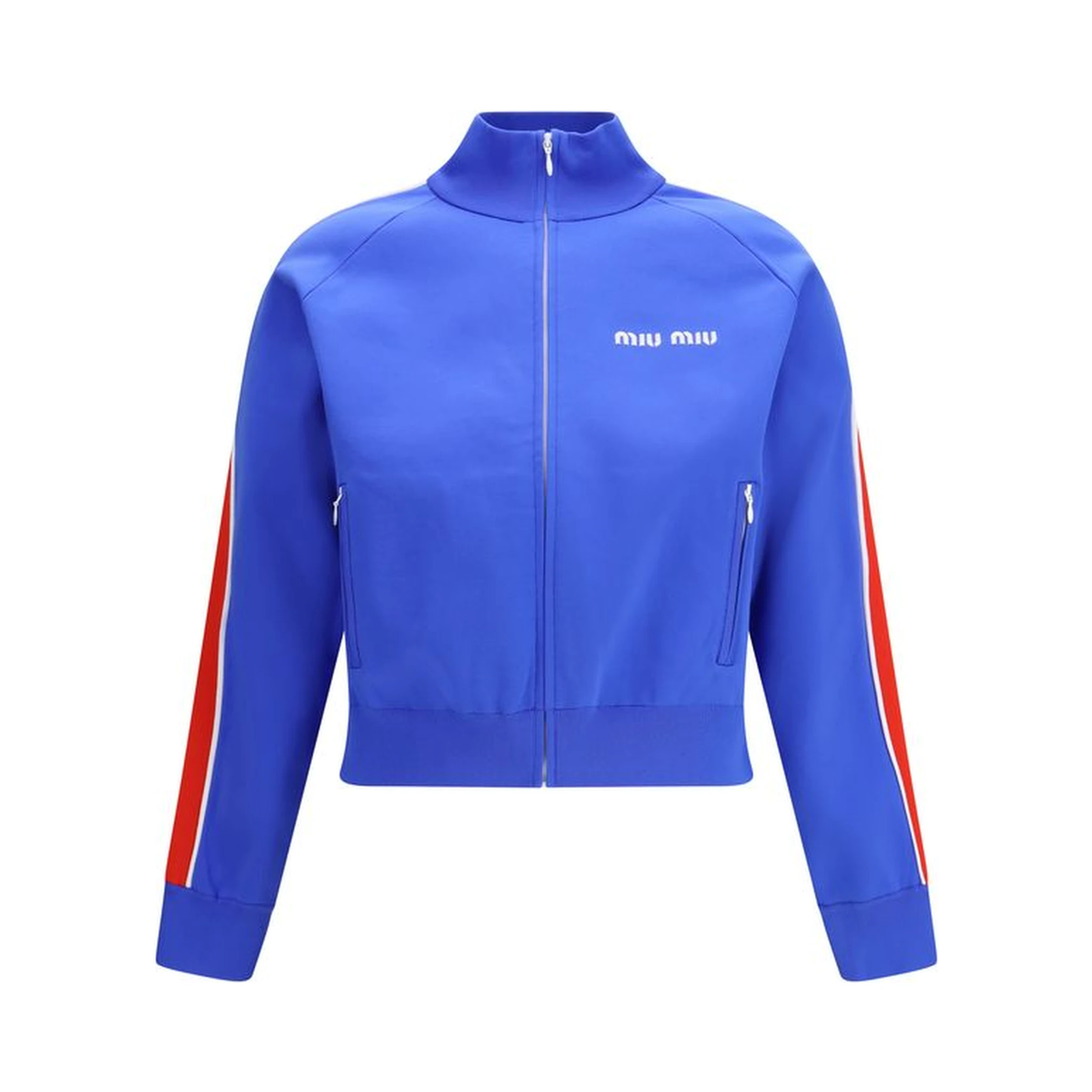 Blue Polyamide Sweatshirt