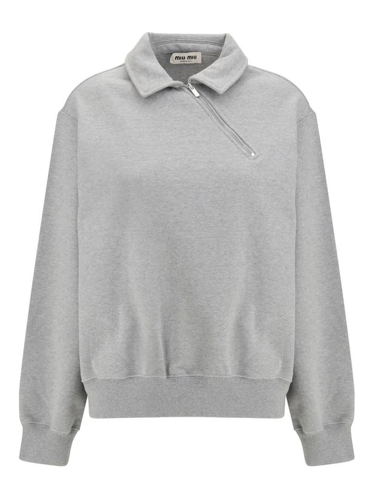 Gray Cotton Sweatshirt