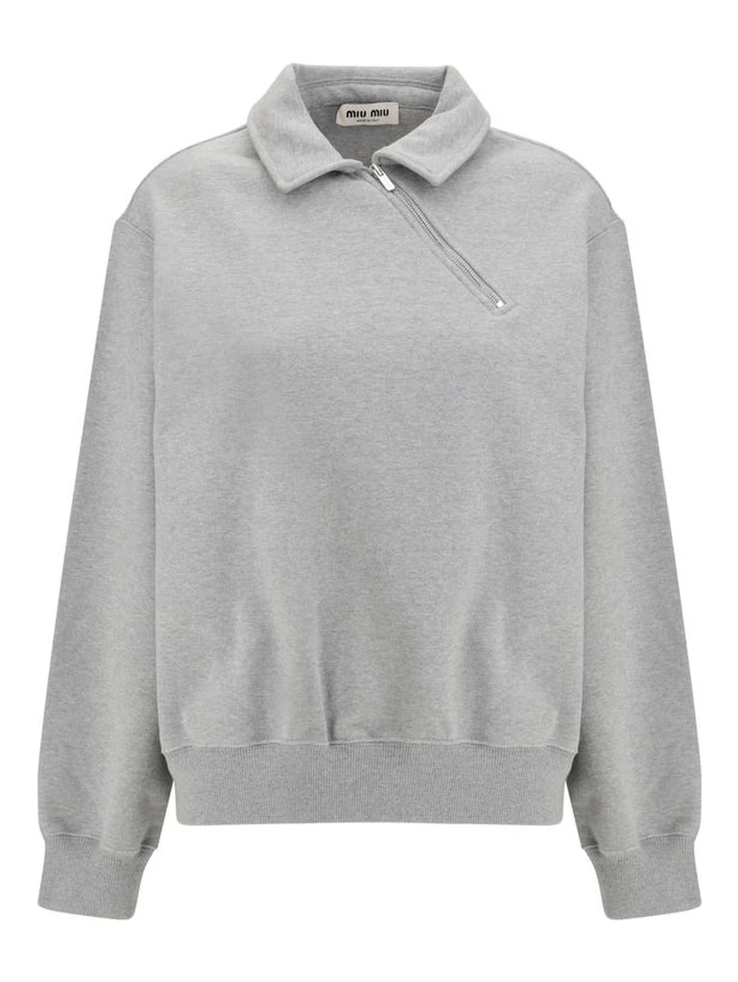 Gray Cotton Sweatshirt