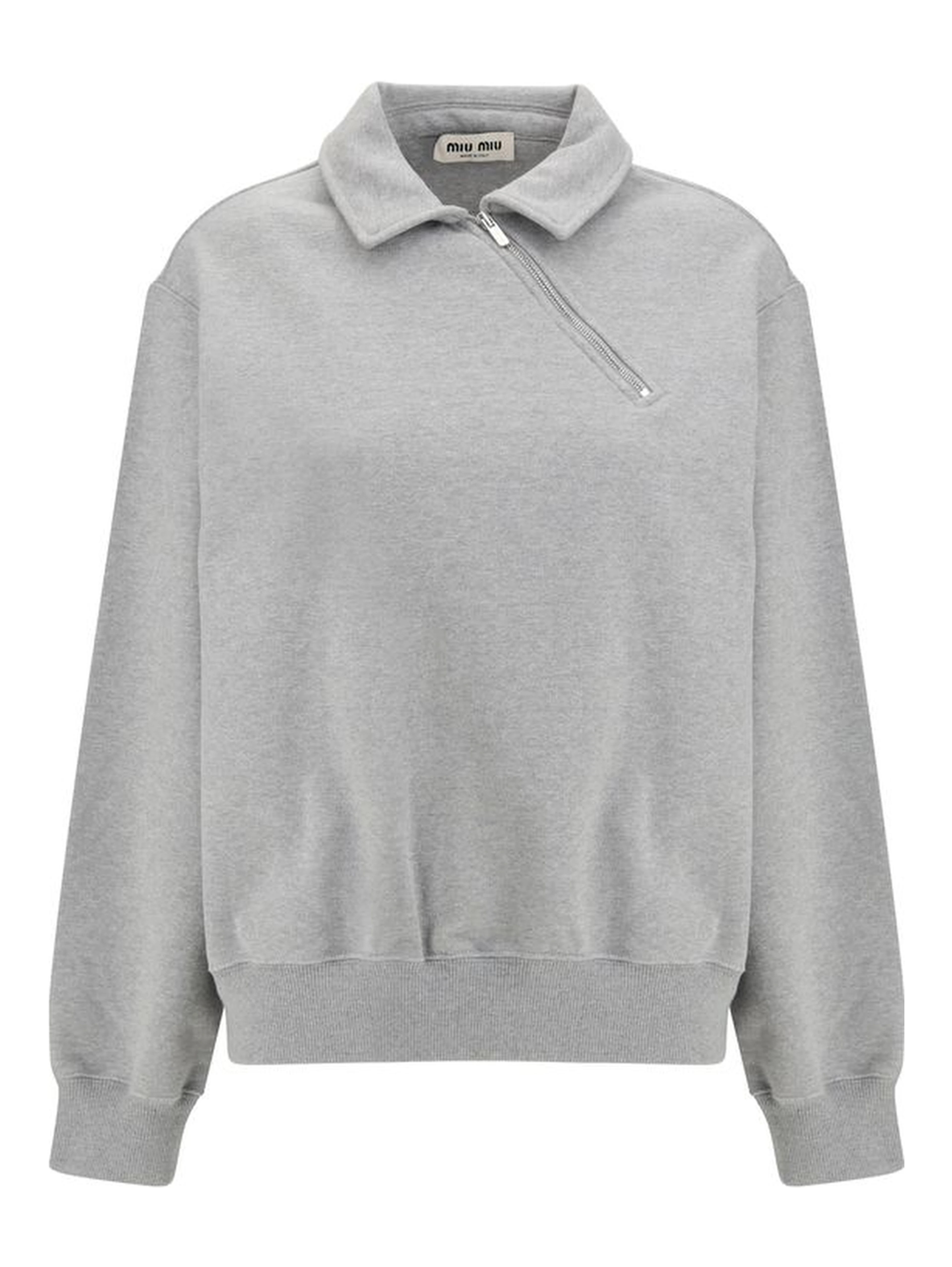 Gray Cotton Sweatshirt