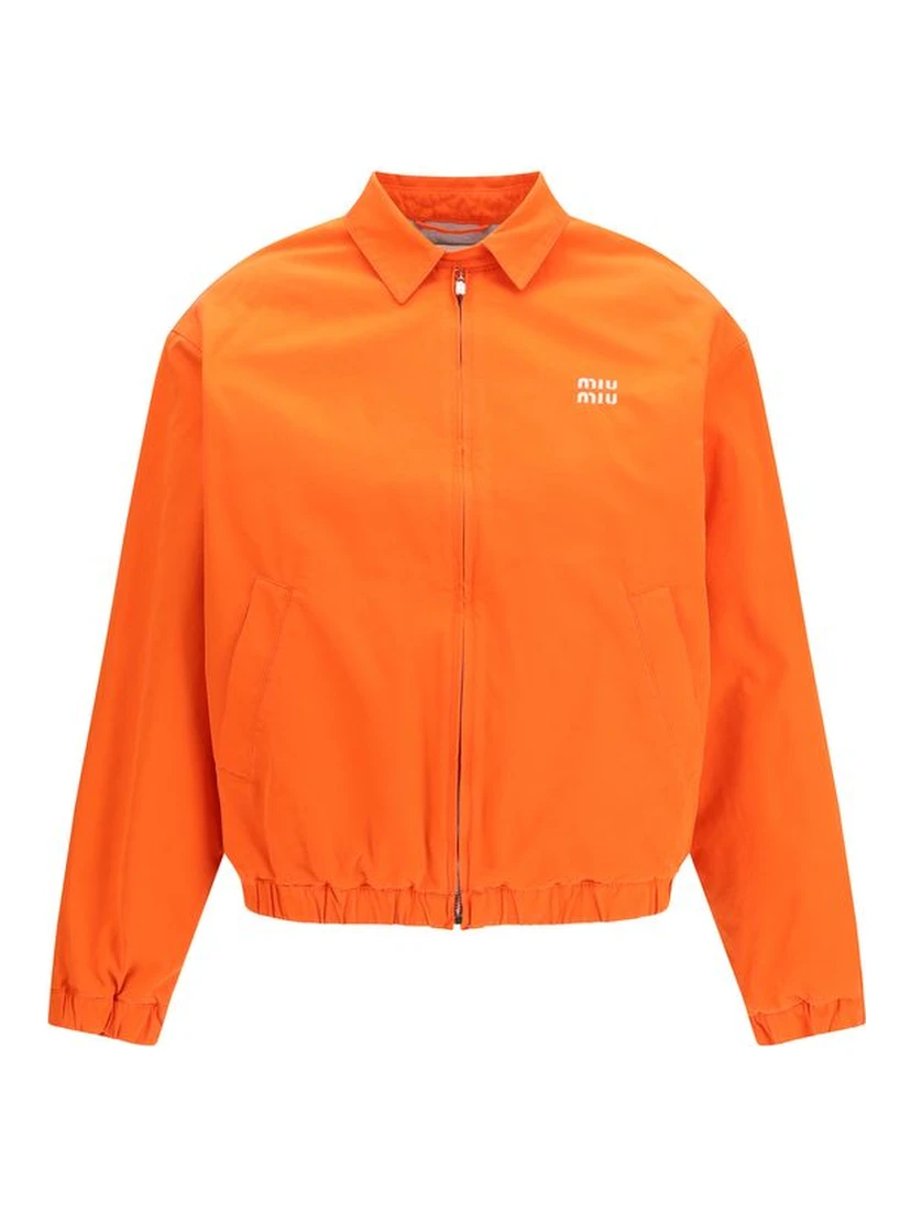 Orange Cotton Bomber