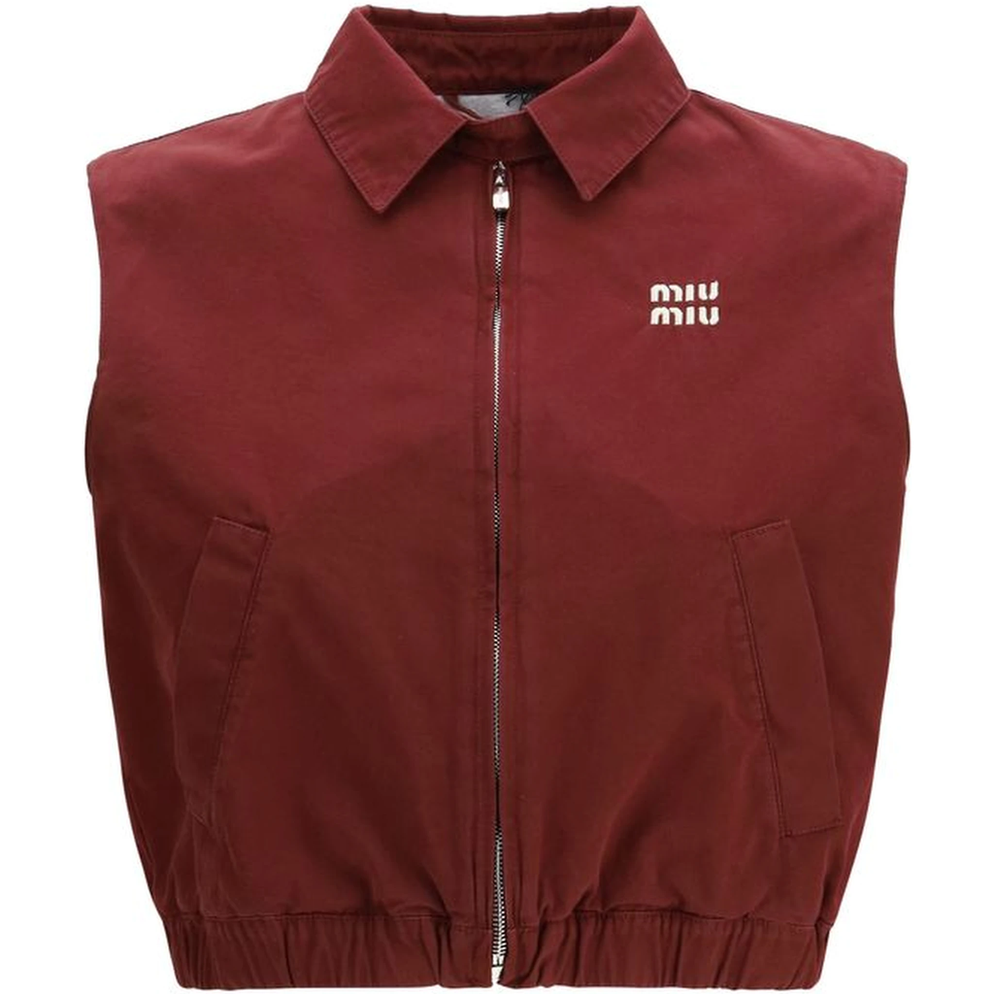 Bordeaux Cotton Jackets And Coat