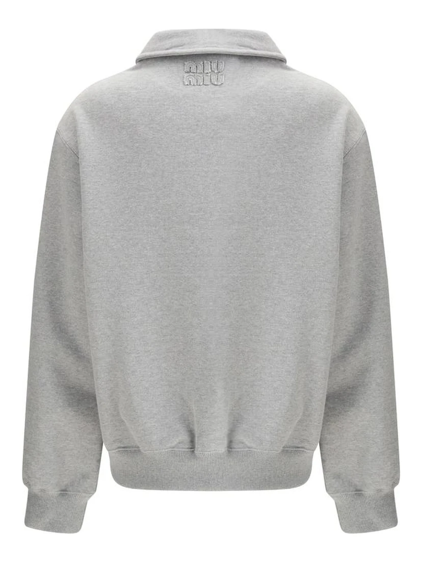Gray Cotton Sweatshirt