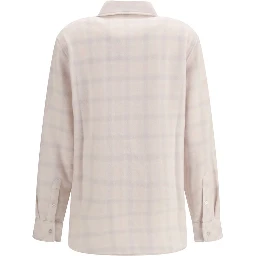 White Cashmere Pattern Shirt