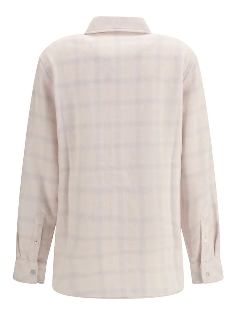 White Cashmere Pattern Shirt
