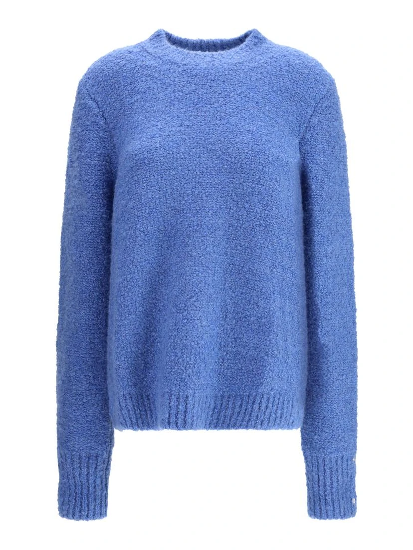 Blue Cashmere Sweatshirt