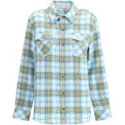 Blue Cashmere Pattern Shirt