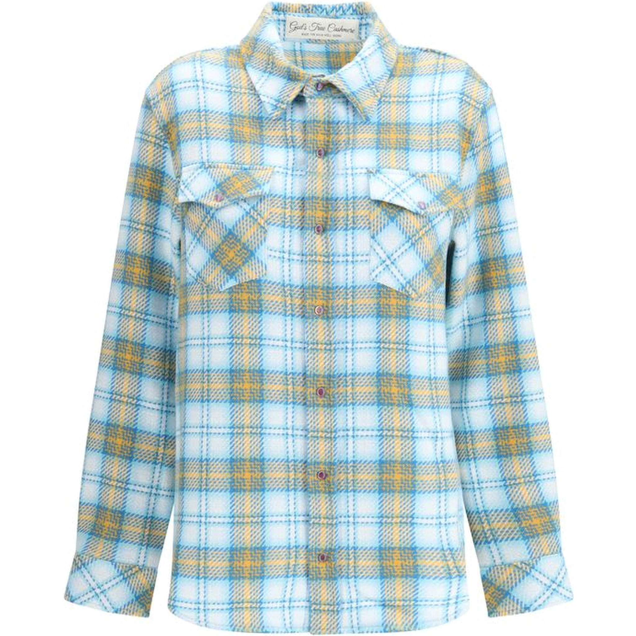 Blue Cashmere Pattern Shirt