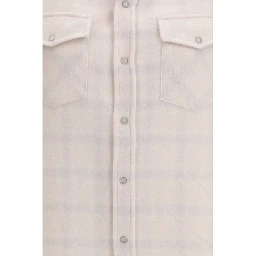 White Cashmere Pattern Shirt