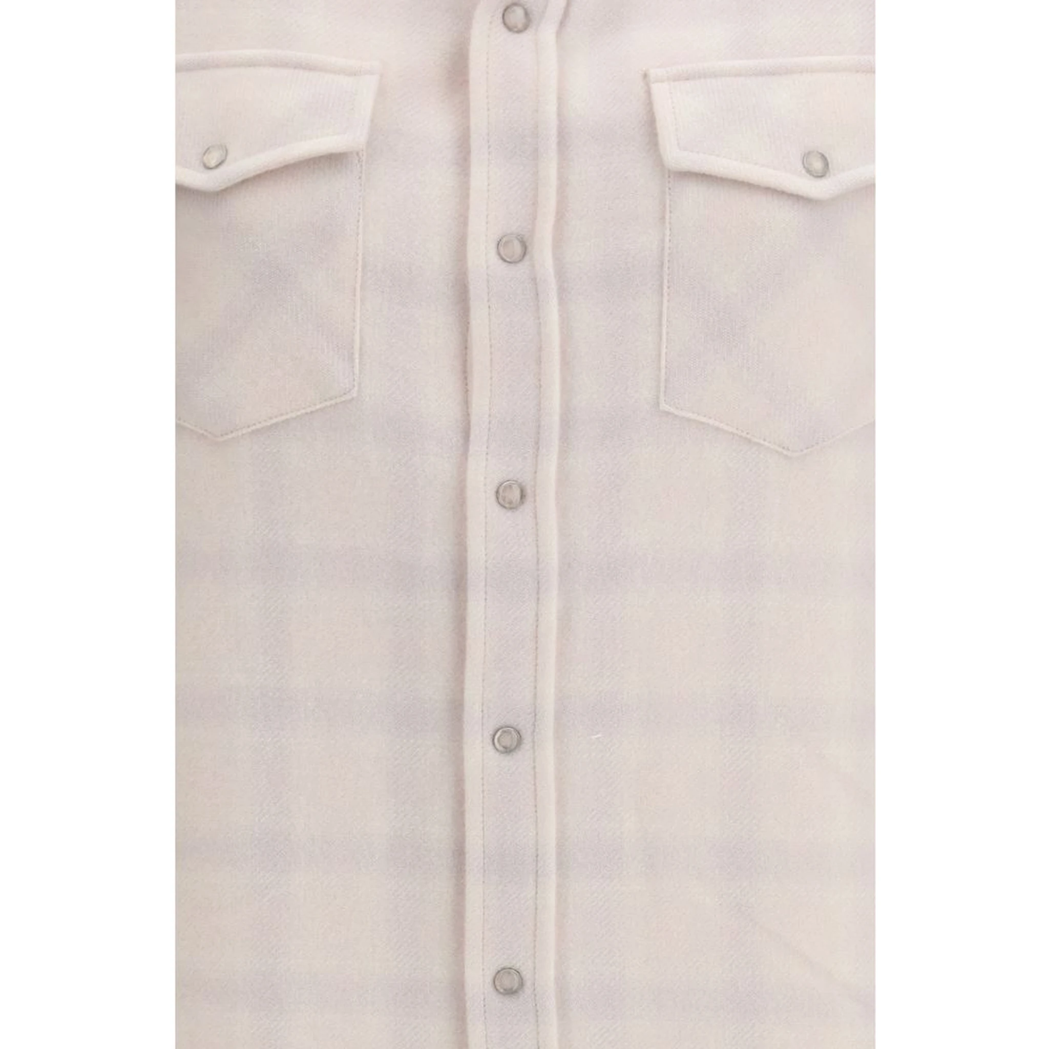 White Cashmere Pattern Shirt