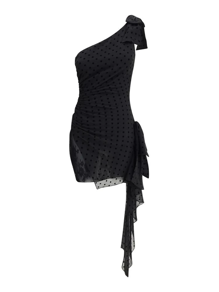 Black Silk Cocktail Dress