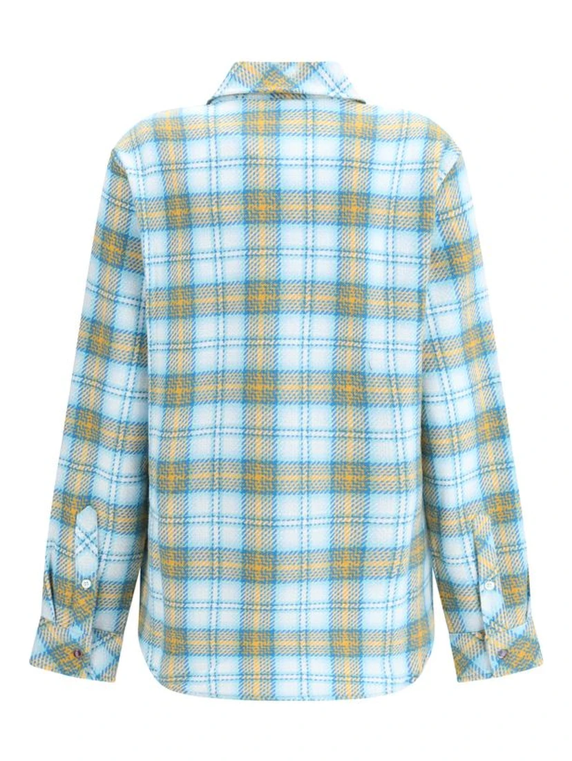 Blue Cashmere Pattern Shirt
