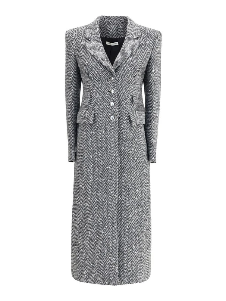 Gray Fleece Wool Coat