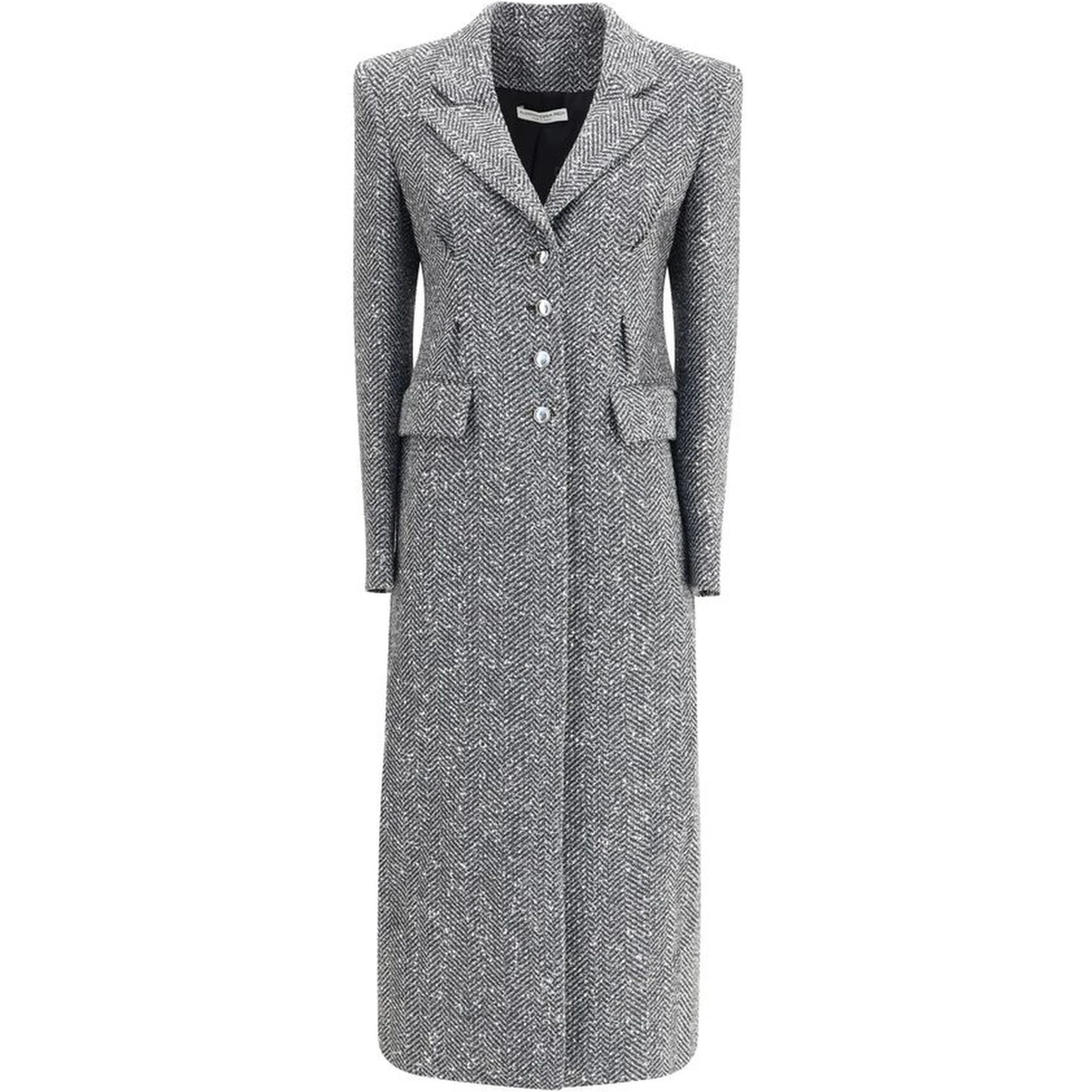 Gray Fleece Wool Coat