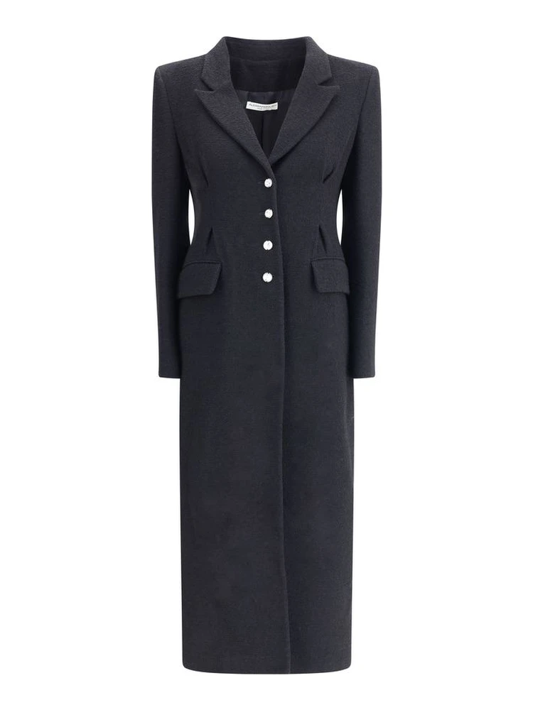 معطف صوف أسود