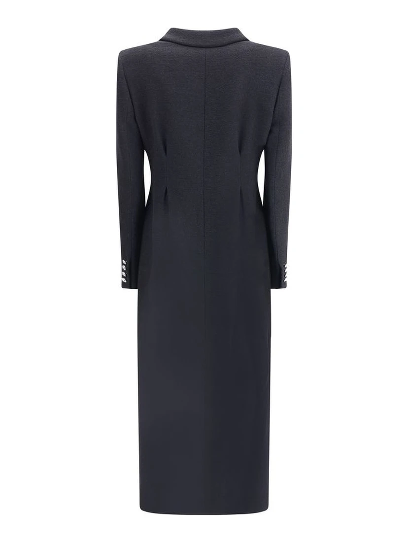 معطف صوف أسود