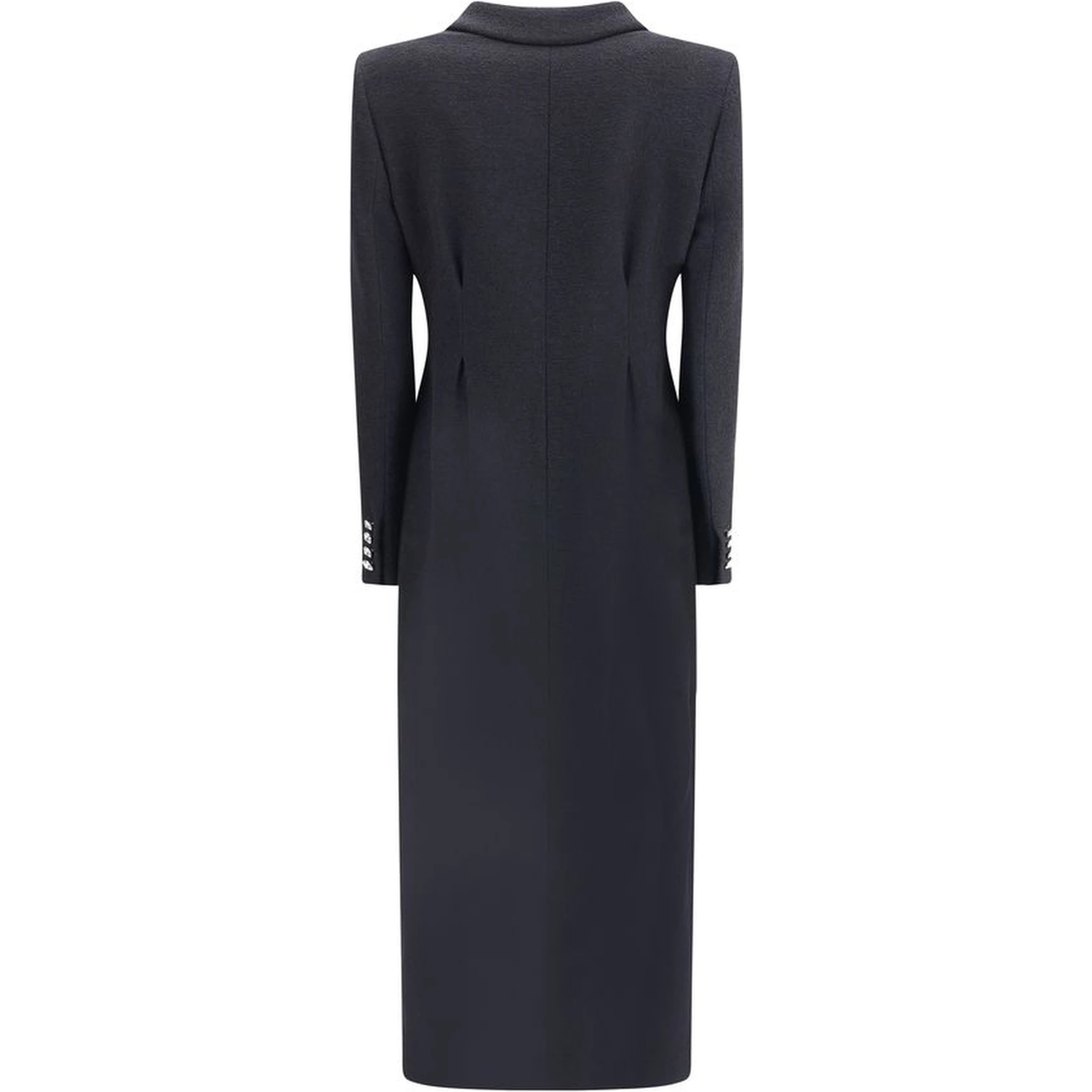 معطف صوف أسود