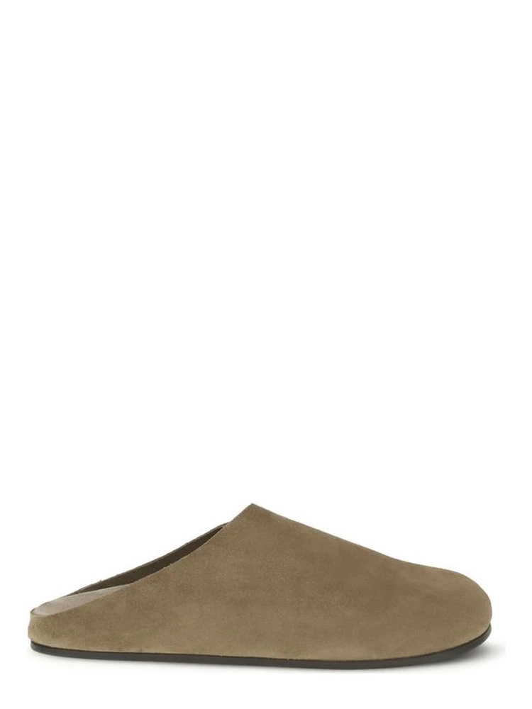 Beige Calf Leather Bos Taurus Mules