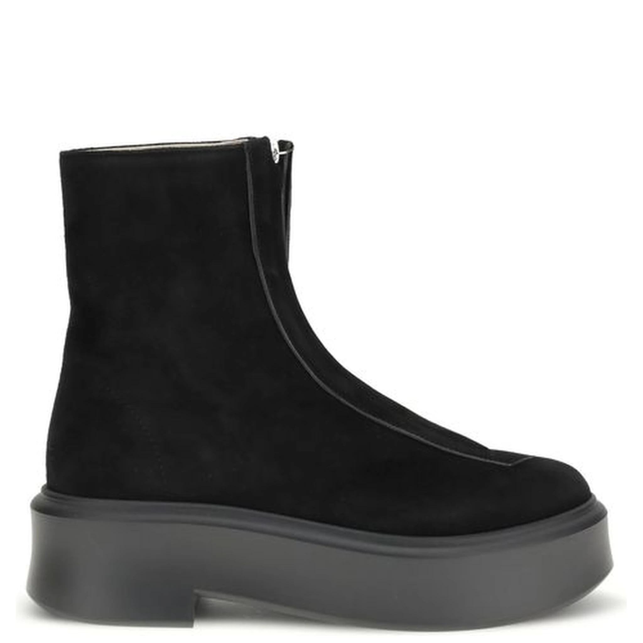 Black Rubber Ankle Boots