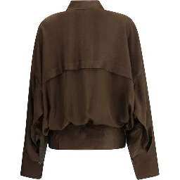 Brown Silk Blouse