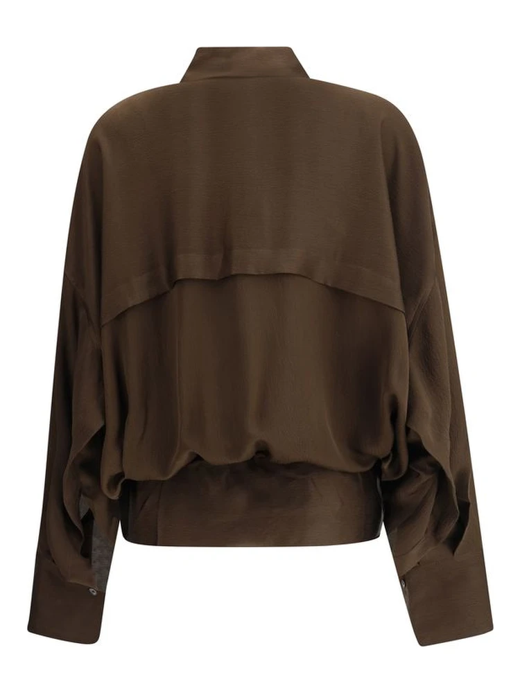 Brown Silk Blouse alternative