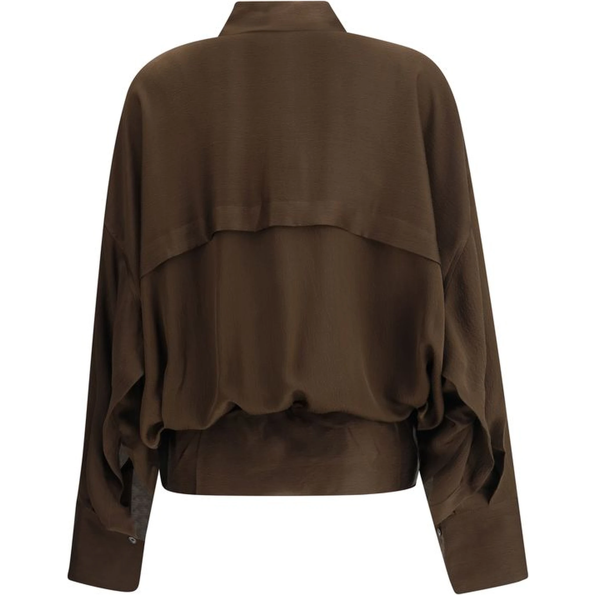 Brown Silk Blouse