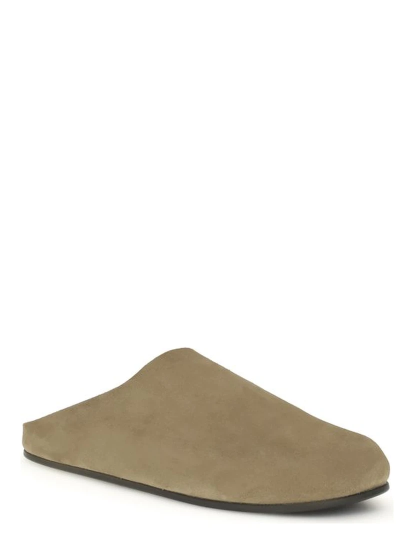 Beige Calf Leather Bos Taurus Mules