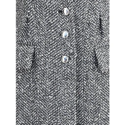 Gray Fleece Wool Coat