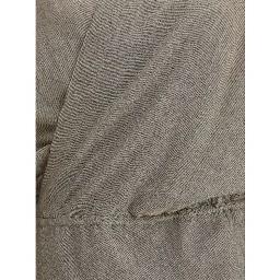 Beige Fleece Wool Casual Dress