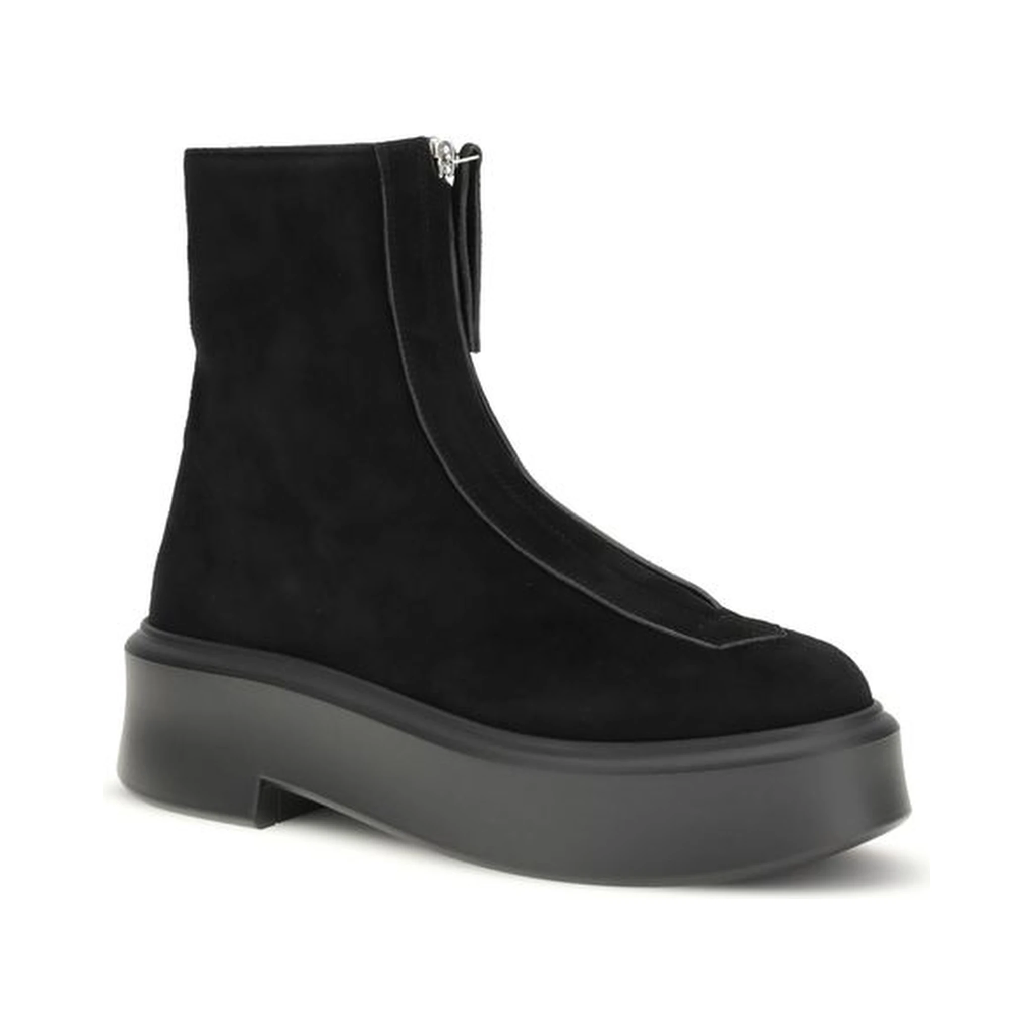 Black Rubber Ankle Boots