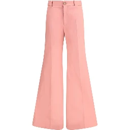 Multicolor Cotton Flared Pants