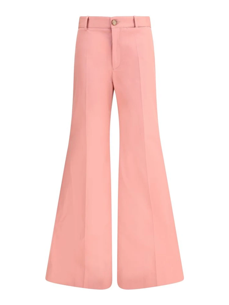 Multicolor Cotton Flared Pants