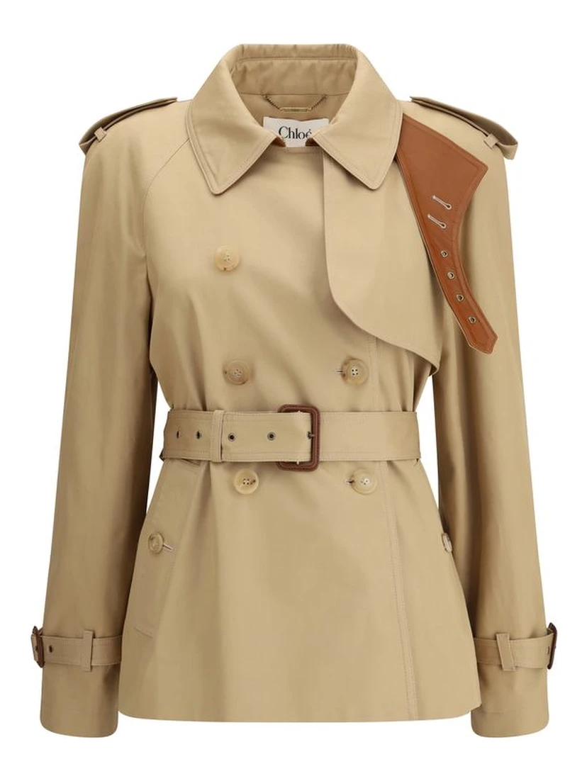 Beige Cotton Coat